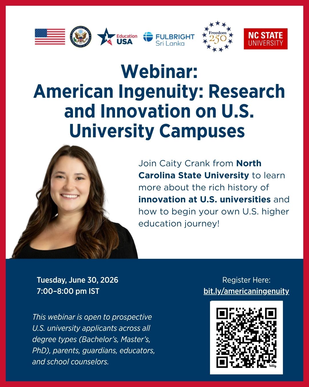 WEBINAR: American Ingenuity: Research and Innovation on U.S. University Campuses with North Carolina State University